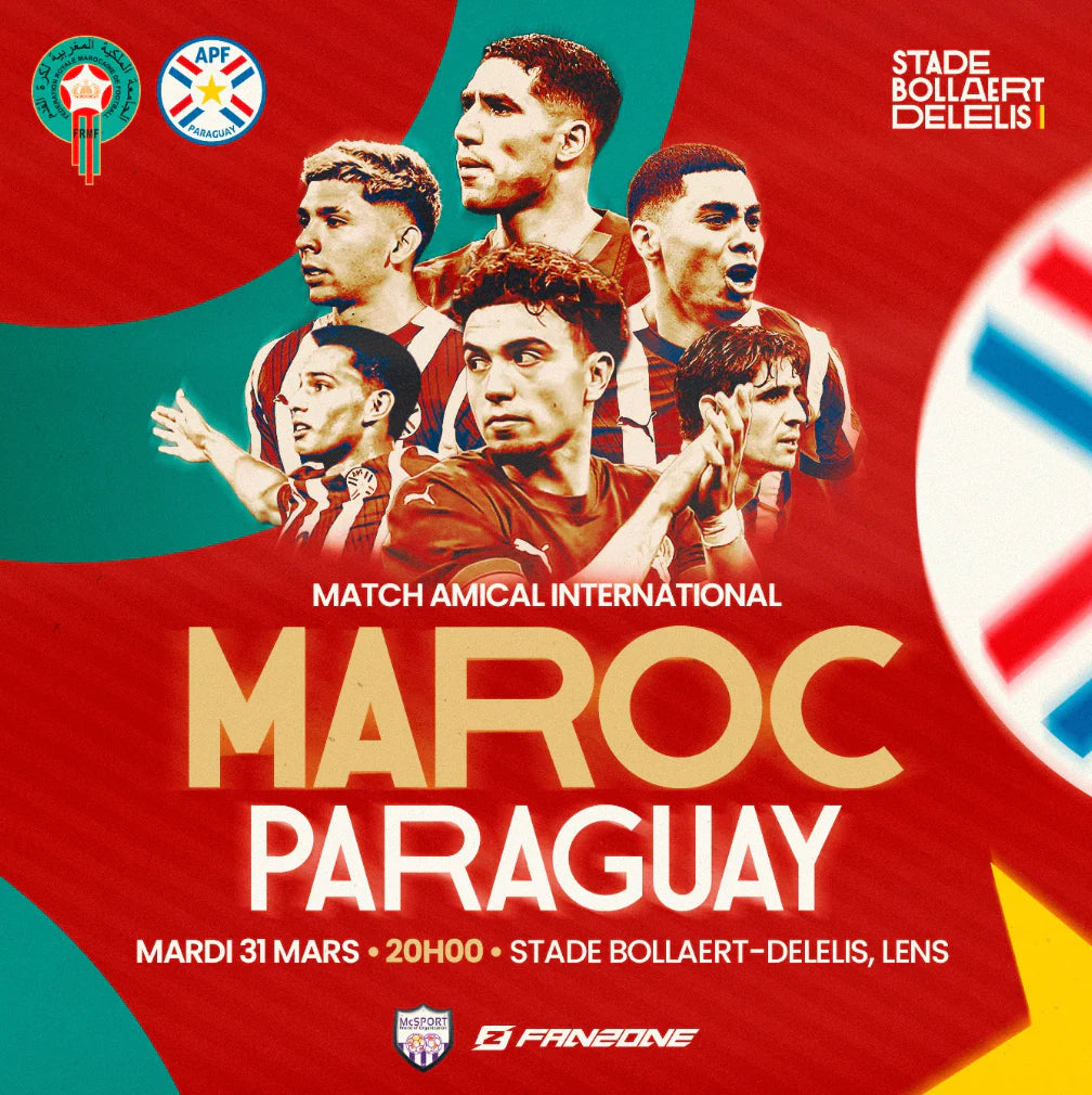 MAROC-PARAGUAY - 31 MARS - STADE BOLLAERT